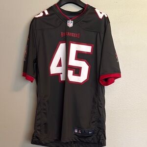 Nike Black and Red Jersey Shirt with Breathable Mesh